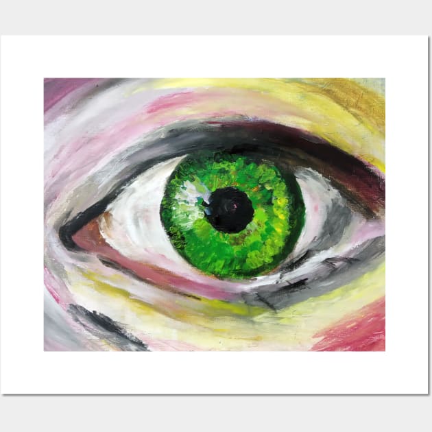 Green Eye Painting Wall Art by Manitarka